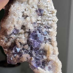 Quartz with Yaogangxian YGX Fluorite Raw Crystal Specimen