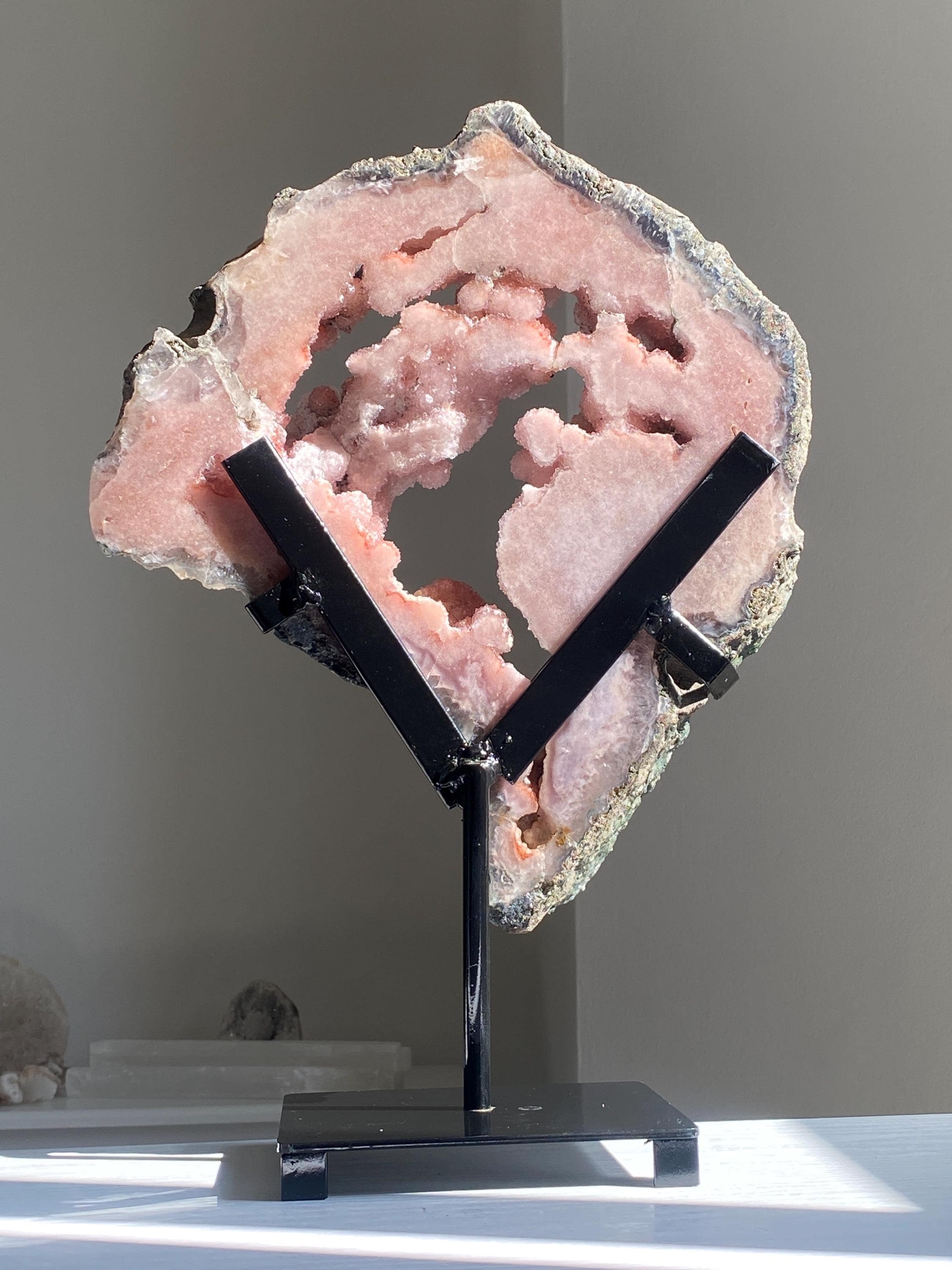 高品質ピンクアメジスト（スタンド付き） - Etsy 日本