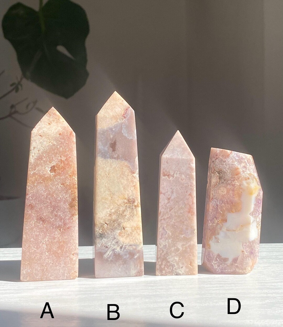 ピンクアメジストクリスタルタワーとフリーフォーム - Etsy 日本
