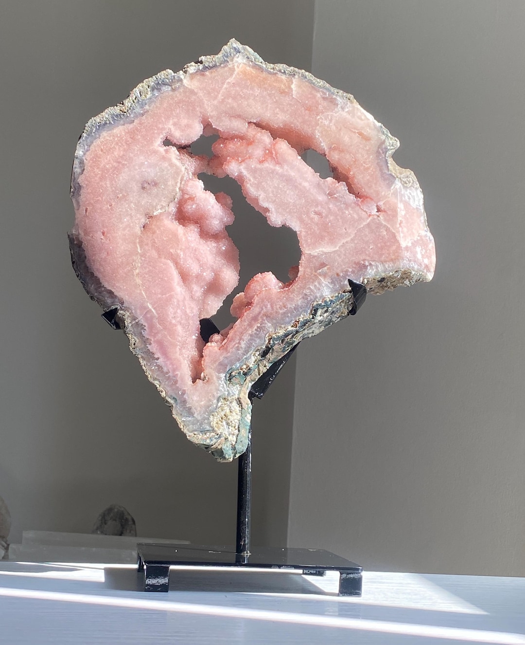 高品質ピンクアメジスト（スタンド付き） - Etsy 日本