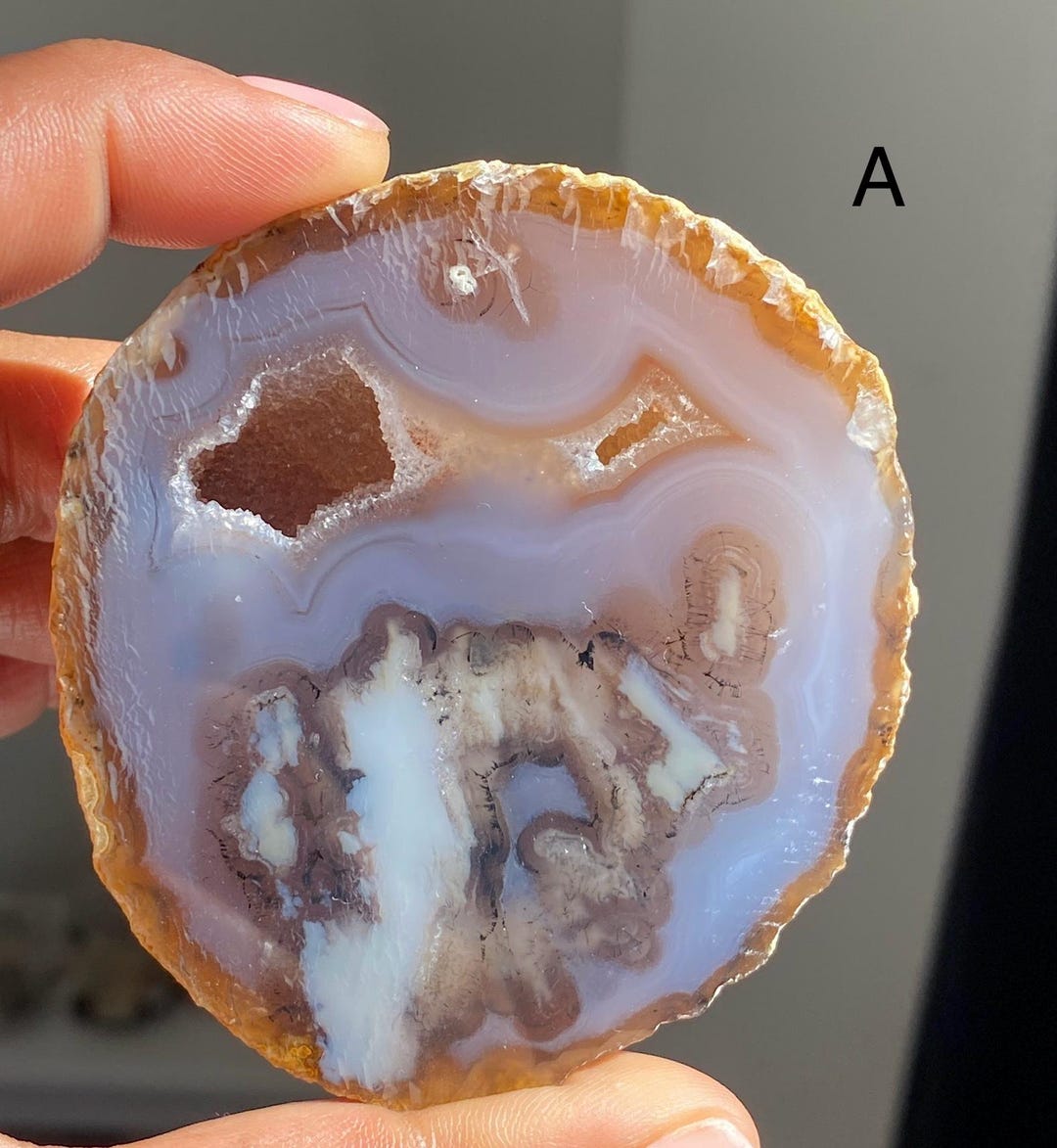 天然瑪瑙水晶ジオード（ドゥルージー付き） - Etsy 日本