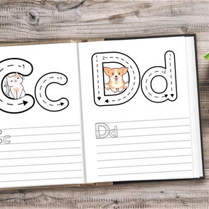 Printable Alphabet Book Pages Worksheets for Kids, Toddlers ...