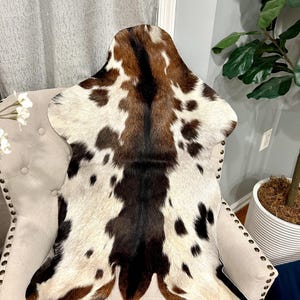 Genuine Hair On Goathide Rug, Goat Hide Rug