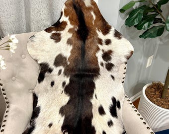 Genuine Hair On Goathide Rug, Goat Hide Rug