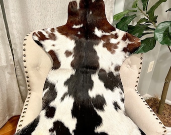 Genuine Hair On Goathide Rug, Goat Hide Rug