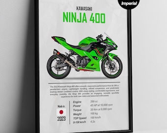 Kawasaki Ninja H2R Poster | Supercharged Sportbike Wall Art