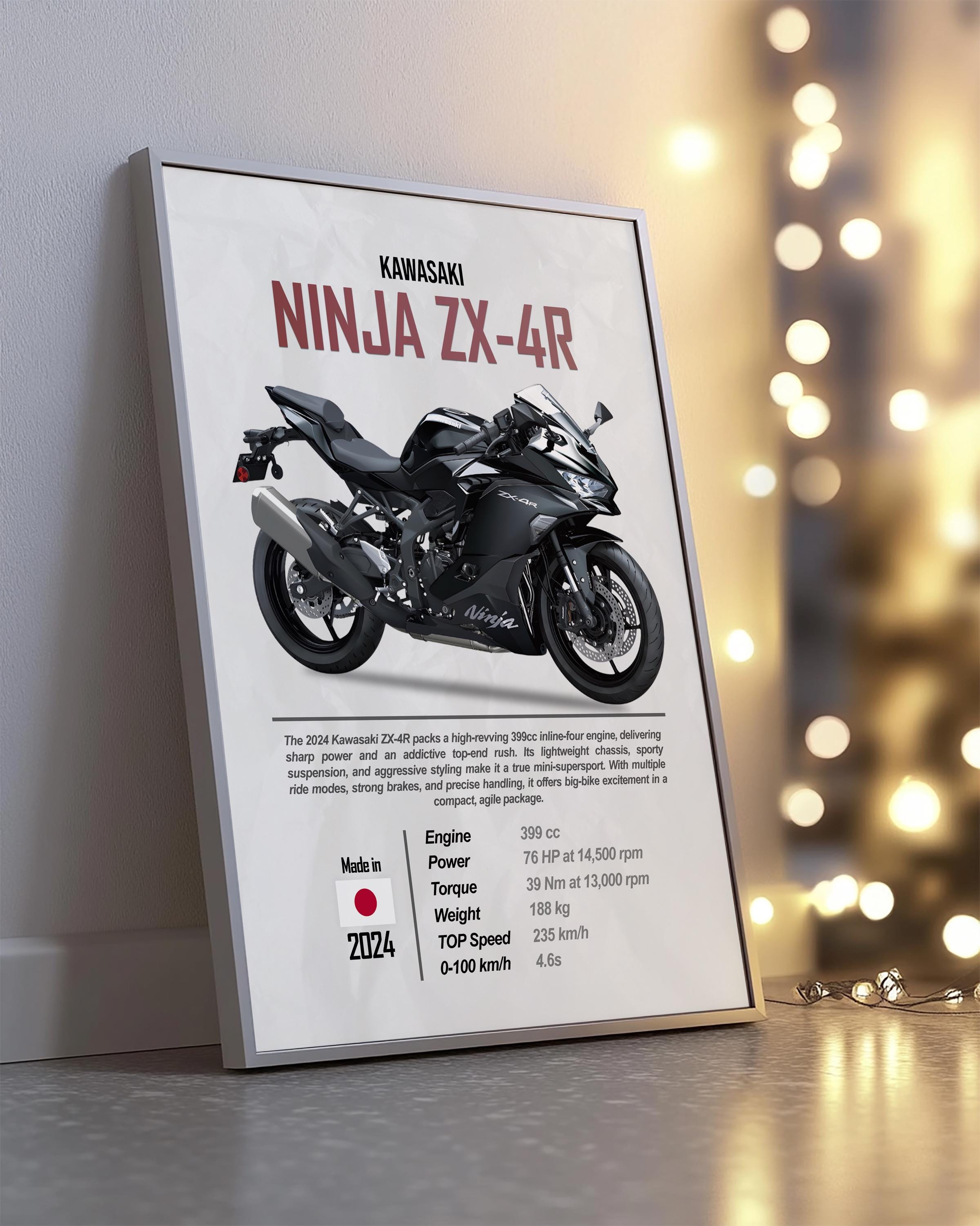 ポスター RT-0597080002 Kawasaki ZX-7RR Art Print & Poster