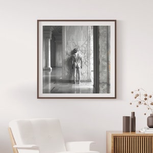 Poster Photo of Greek God Black and White (7)