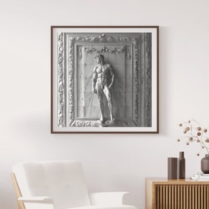 Poster Photo of Greek God Black and White (14)