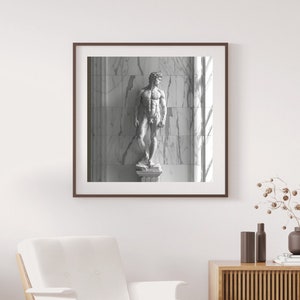 Poster Photo of Greek God Black and White (11)