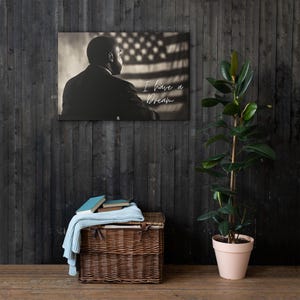 Canvas of Martin Luther King (1) I have a Dream