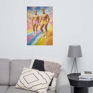 Poster Candy PopArt di due Ken - Una storia di Barbie gay