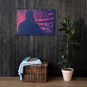 Canvas of Martin Luther King (3) I have a Dream