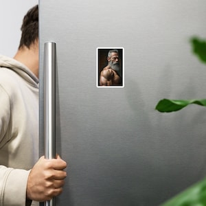 Magnet of Handsome Muscular Older Man (18) Looking at the Camera, DaddyCam