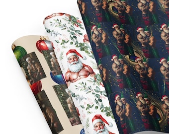 Hunky Gay Christmas Wrapping Paper