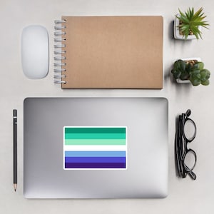 3/4/5/ Inch Pride Stickers - Gay Mens Pride Flag Stickers