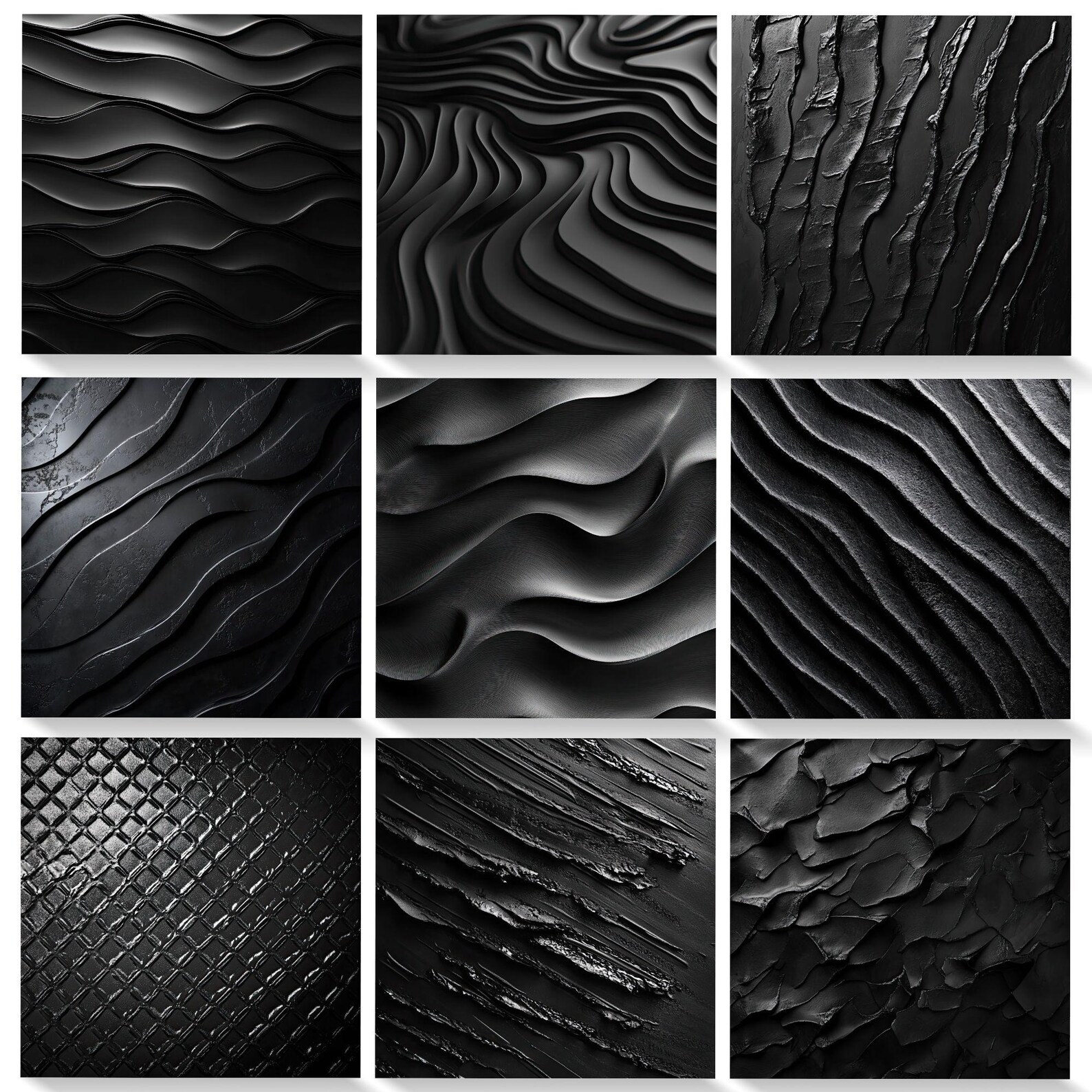 Black Textured DIGITAL PAPER Printable Textured Black Paper for Product