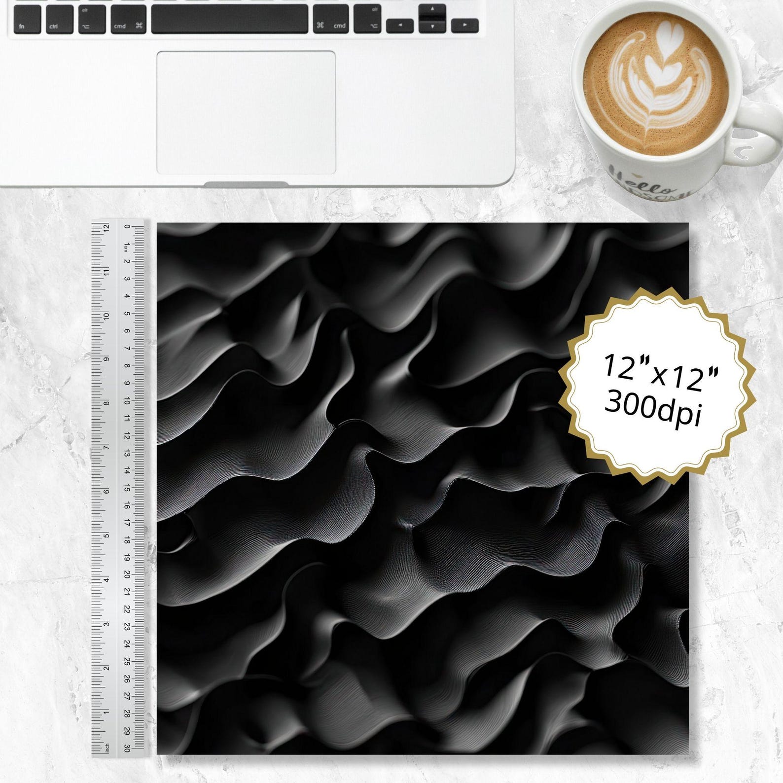 Black Textured DIGITAL PAPER Printable Textured Black Paper for Product