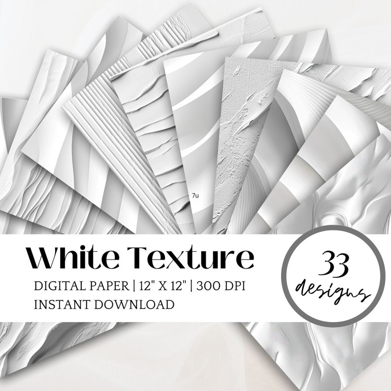 White Texture DIGITAL PAPER for Graphic Design Photo Background for ...