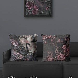 Victorian Gothic DIGITAL PAPER Dark Aesthetic Wall Art Goth Rose Home ...