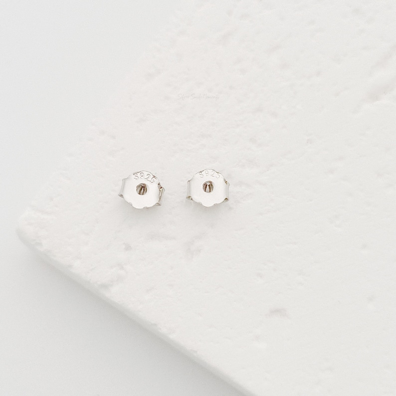 Sterling Silver Angel Wing Stud Earrings: Memorial Jewelry, Guardian Angel image 3