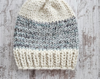 Knit Beanie Hat, Hand Knit Beanie Hat, Gifts for Women, Women's Knit Hat, Women's Winter Hat, Women's Winter Beanie Hat, Gift for Her