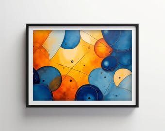 Crecimiento geométrico / Floración índigo Descargable IMPRIMIBLE Digital / IB138