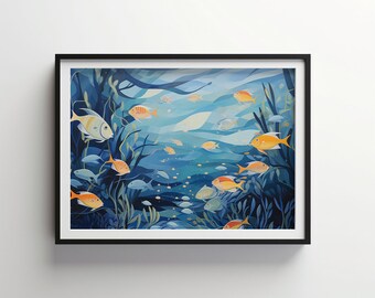 Oceanic Serenity | Indigo Bloom Do pobrania DO DRUKU Cyfrowe | IB03