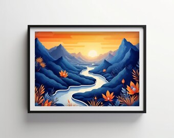 Przygodowa natura | Indigo Bloom Do pobrania DO DRUKU Cyfrowe | IB103