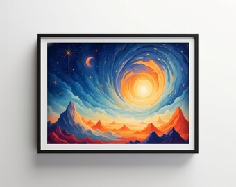 Kosmiczna podróż | Indigo Bloom Do pobrania DO DRUKU Cyfrowe | IB131