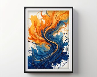 Kreatywna sztuka odporności | Indigo Bloom do pobrania DO DRUKU Cyfrowe | IB97