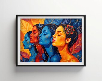 Różnorodność w kolorach | Indigo Bloom Do pobrania DO DRUKU Cyfrowe | IB133