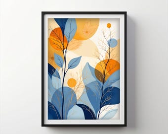 Tranquil Indigo Art | Indigo Bloom Downloadable PRINTABLE Digital | IB220