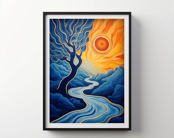 Nature's Harmony | Indigo Bloom Downloadable PRINTABLE Digital | IB215