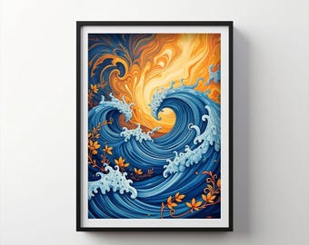 Empowerment Waves | Indigo Bloom Downloadable PRINTABLE Digital | IB136