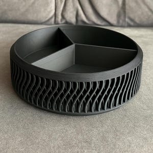 3D Printed Sectioned Bowl- Stylish and functional organizer, home decor