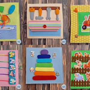 Personalized Felt Quiet Book Toddler. Soft Montessori Activity for Baby ...