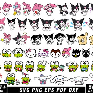 Kawaii Kitty Svg, Kawaii Kitty Svg Bundle, Cute Cat Svg, Kitty Svg, Kawaii Kitty Clipart, Kawaii Kitty Svg