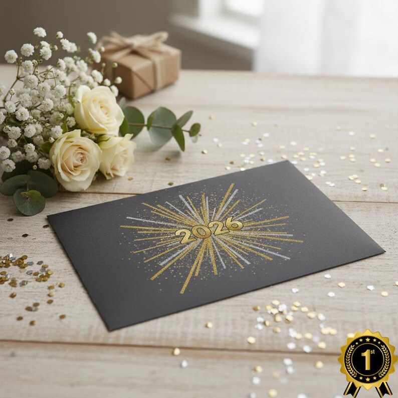 New Year 2026 Design Bundle, 3 Exclusive Designs+15 Mockups, Canva ...