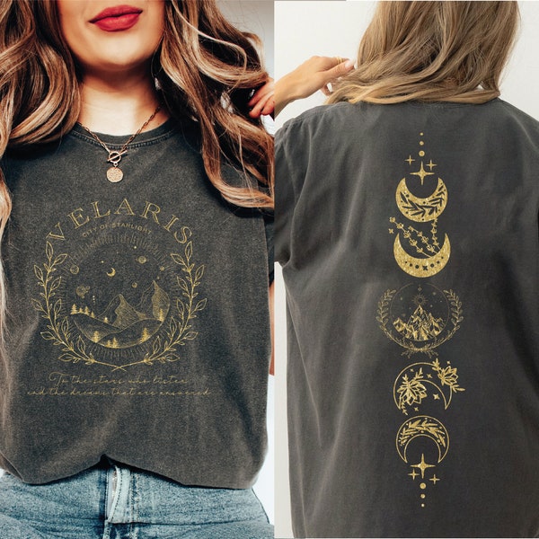 Velaris Comfort Colors Shirt, Velaris City Of Starlight Tee, Acotar Shirt, The Night Court Acotar Tee,Velaris Front and Back Desing  N232