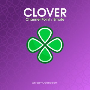 Clover Stream Channel Point Emote - Green
