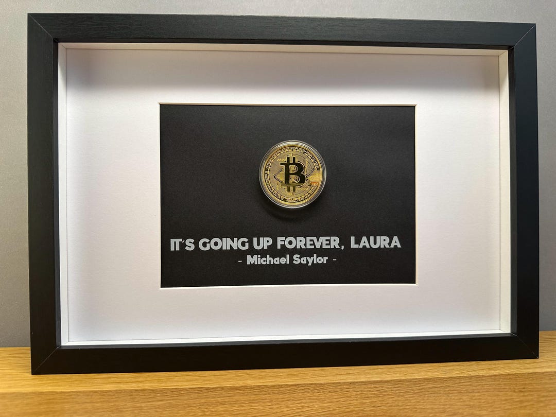 Image Bitcoin - Michael Saylor - Its Going up Forever, Laura. - Etsy