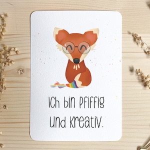 Carte d’affirmation enfants adultes adolescents encouragement amour-propre inscription scolaire encouragement cadeau petite amie *Fuchs
