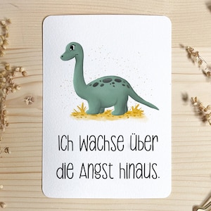Affirmatiekaart kinderen volwassenen tieners aanmoediging eigenliefde schoolinschrijving aanmoediging geschenk vriendin *Dino