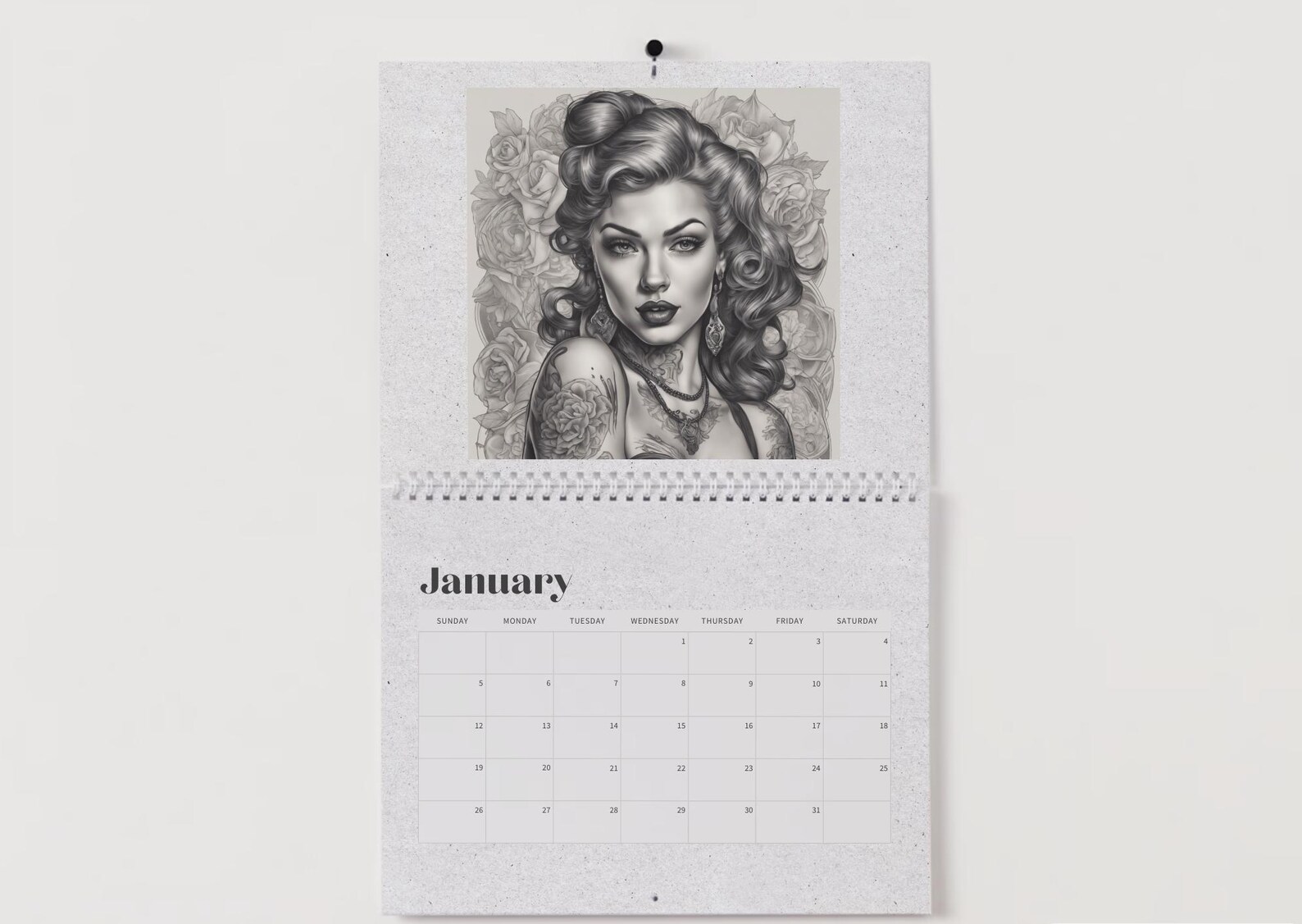 2025 Pinup Girl Calendar Etsy