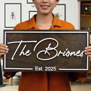 Personalized Family Name Wood Sign - Realtor Closing Gift