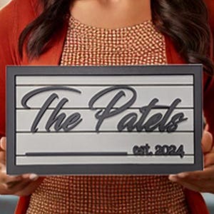 Custom Family Name Shiplap Sign: Realtor Closing Gift, Housewarming Wall Art