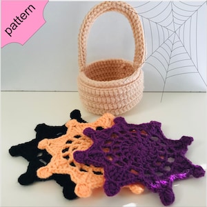 Halloween coaster crochet pattern Coaster Set Halloween Crochet Pattern