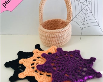 Halloween coaster crochet pattern