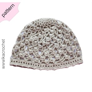 Puff stitch hat crochet pattern for baby